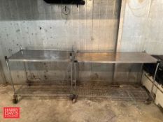 Portable S/S Tables: 4' x 2' x 58”