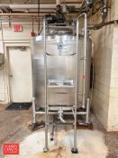 Cherry-Burrell 600 Gallon Dome-Top S/S Tank, S/N: F.001.89 with Wide Sweep Agitation, Baffle