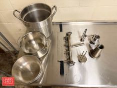 Assorted S/S Pots and Knives