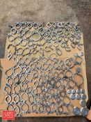 Assorted S/S Elbows, Tees and Cone Heads Assorted Nut Fitting Bolts, Wrenches, Blender Heads, Door