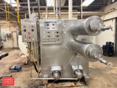 Waukesha Cherry-Burrell 2-Barrel Ice Cream Freezer, Model: V602 with Upgraded Controls, Holdback