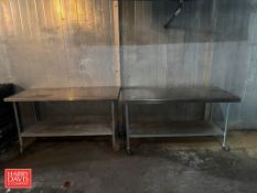 S/S Portable Tables: 6' x 29.5