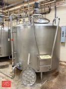 Mueller 600 Gallon Jacketed Dome-Top, Vat Pasteurizer, Model: PCP, S/N: D-30644-1 with Wide Sweep