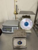 Qualite 16 oz Scale, Escali 6 LB Scale, Model: M6630 and Taylor 55 LB Scale