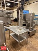 SAWVEL 2.5” 2-Flavor Electric Verigator with DC Motor and Speed Controls: Mounted on S/S Table