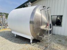 2015 Walker 2,500 Gallon S/S Horizontal Jacketed Cream Tank, Model: HHT2015 (Location: Export, PA)