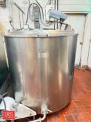Girton 300 Gallon S/S Sloped Bottom Jacketed Vat Processor, Model: SV-300, S/N: 65020502 with