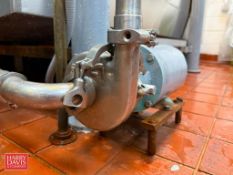 Tri-Clover Centrifugal Pump, Model: C114MD56T-S with .5 HP 1,750 RPM Motor: Mounted on Base (