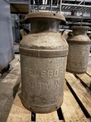 10 Gallon Milk Can (Location: Lansdale, PA) - Rigging Fee: $10