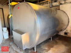 Sunset 1,500 Gallon S/S Freon Jacketed Tank, Model: MCE-1500, S/N: 1EC924 with Vertical Agitation