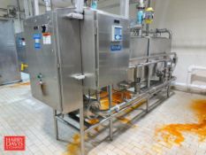 Ecolab 2-Tank Skid-Mounted CIP System, Including: Alfa Laval 10 HP 3,520 RPM Motor, Centrifugal