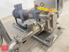 Fristam Positive Displacement Pump, Model: FKLSOA-STD, S/N: FKL50A1806262 with 3 HP Drive and S/S
