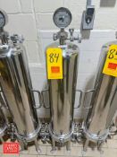 Shelco S/S Water Filter with Pressure Gauge, S/N: 172556-08