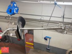 S/S CIP Tanker Spray Ball with Attached Hose and Cable Lift (Trolley Not Included)