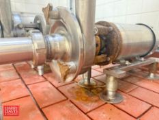 Fristam Centrifugal Pump, S/N: FPX 7410513815 with 2 HP 1,750 RPM Motor