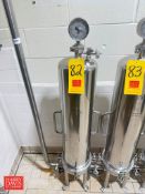 Shelco S/S Water Filter with Pressure Gauge, Model: 35TH35B2261, S/N: 172556 -07