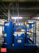 Quincy Vacuum Pump, Model: QSVI-5O, S/N: UN050999 with 50 HP 3,520 RPM Drive: Mounted on Skid