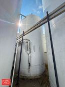 APV 10,000 Gallon Jacketed S/S Silo with Horizontal Agitation and Inlet/Outlet Air Valves