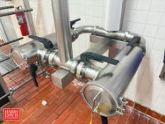 Dual Stream S/S Filtration System with Inline Filters: Mounted on S/S Column