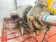 Fristam Centrifugal Pump, S/N: FZX22501765103 with 15 HP 1,765 RPM Motor