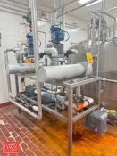 Skid-Mounted Dual Hot Water Set, Including: (2) Shell & Tube Heat Exchangers, Spirax/Sarco