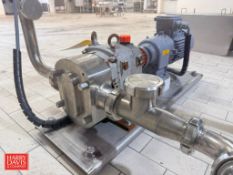 Fristam Positive Displacement Pump, Model: FKLSOA-STD, S/N: FRL50A1804246 with 3 HP Drive and S/S