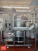 Single Tank Skid-Mounted CIP System, Including: Prominox 600 Gallon S/S Tank, S/N: 31575 with FPX