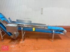 S/S Power Belt Conveyor: 102” Length x 15” Width with Drive