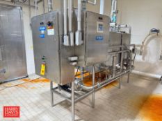 Ecolab 2-Tank Skid-Mounted CIP System, Including: Alfa Laval 10 HP 3,520 RPM Motor, Centrifugal