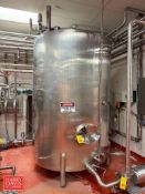 1,000 Gallon Dome-Top, Slope-Bottom Vertical S/S Tank