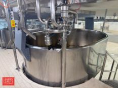 6,000 Liter (1,585 Gallon) Steam Jacketed Cheese Vat, S/N: F0020572-2 with Rotating Curd Cutting