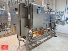 Ecolab 2-Tank Skid-Mounted CIP System, Including: Alfa Laval 10 HP 3,520 RPM Motor, Centrifugal