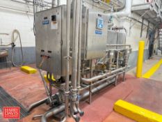 Ecolab 2-Tank Skid-Mounted CIP System, Including: Alfa Laval 10 HP 3,520 RPM Motor, Centrifugal