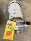 Waukesha Cherry-Burrell Centrifugal Pump with Baldor S/S Clad 5 HP 3,500 RPM Motor (Location: Export