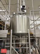 Feldmeier 250 S/S Dome-Top, Dish-Bottom Mix Tank, S/N: E-0106-09 with Side Sweep Agitation