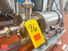 Fristam Centrifugal Pump, S/N: FPX7220513525 with 5 HP 3,500 RPM Motor