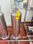Shelco S/S Filter with Pressure Gauge, Model: SSFH35B22615TL25, S/N: 172556-09