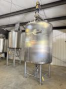 Feldmeier 900 Gallon S/SDome-Top, Dish-Bottom Mix Tank, S/N: E-0108-09 with Vertical Side Sweep