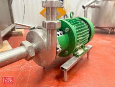 APV Centrifugal Pump with 3 HP 3,490 RPM Motor: Mounted on S/S Base