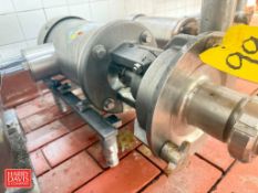 Fristam Centrifugal Pump, S/N: FPX35220500945 with 5 HP 3,500 RPM Motor