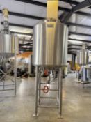 Feldmeier 400 Gallon S/S Dome-Top, Dish-Bottom Mix Tank, S/N: E-0103-09 with Bottom Steam Injection