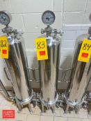 Shelco S/S Water Filter with Pressure Gauge, S/N: 172556-06