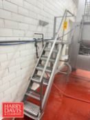 S/S Platform with Stairs and Railing: 70” Length x 18” Width x 56” Height