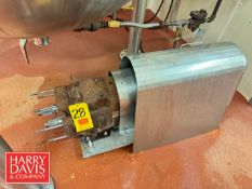 Wright S/S Positive Displacement Pump, Model: 0450, S/N: 07A442 with 2 HP Motor: Mounted on S/S Base