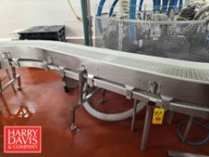 Cryovac S/S Belt Conveyor: 155” Length x 13.5” Width, S/N: 99101197260 with Drive