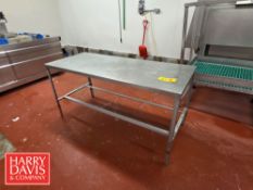 S/S Tables: Work Tables: 36