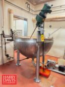 2011 Lee 250 Gallon S/S Steam Jacketed Kettle, Model: 250-B, S/N: 67755-1-3 with S/S Drain Basket