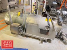 Karl Schnell S/S Emulsifier, Model: 1132274 with Infeed Auger, Spare Auger and Floor Rails (Location