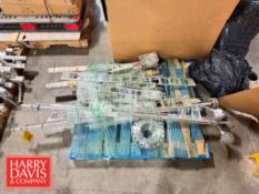 Assorted Metal Components, Including: Long Metal Rods, Flat Metal Pieces with Cutouts and Flanged Me