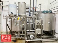 S/S Skid Mounted Product Dosing System, Including: 575 Gallon S/S Jacketed Tank with Bottom Sweep